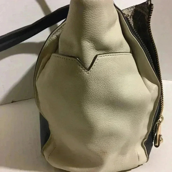 Vince Camuto Black grey beige leather/ snake skin - Picture 4 of 8